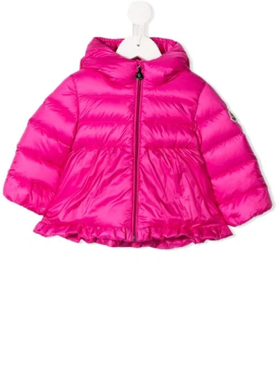 Moncler Babies' Short Padded Jacket In Pink