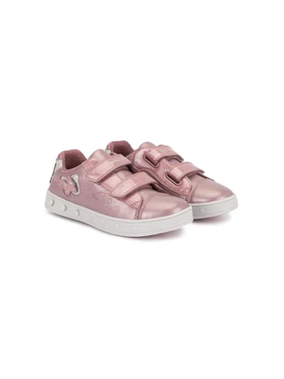 Geox Kids' Skyline Low-top Trainers In Pink
