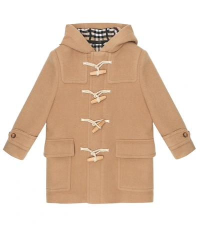 Burberry Kids' Double-faced Wool Duffle Coat In Beige