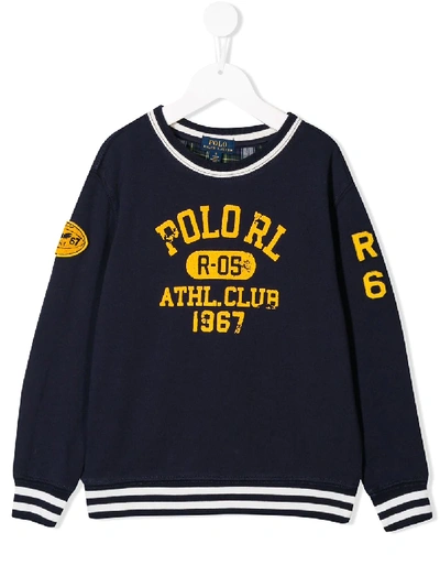 Ralph Lauren Kids' Polo Athletic Club Sweatshirt In Navy