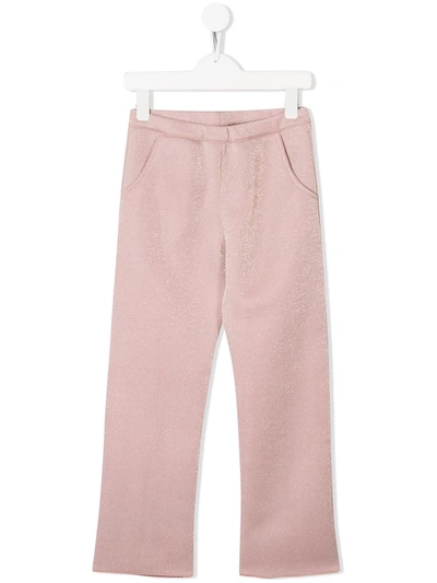 Douuod Kids' Straight Leg Trousers In Pink
