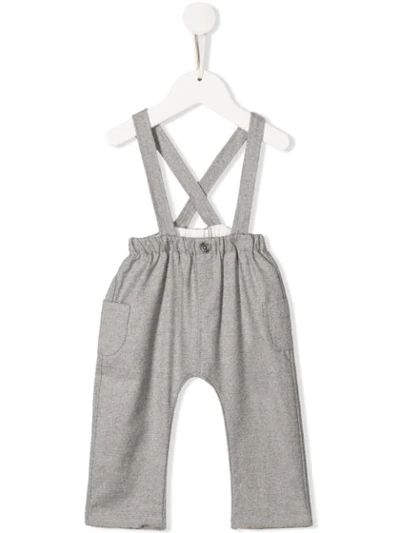 Aletta Babies' Trousers With Suspenders In Grey