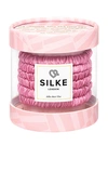 Silke London Blossom Hair Ties In Powder Pink