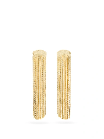 Anissa Kermiche Grand Fil D'or Fringed Gold-plated Drop Earrings