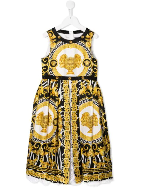 barocco print dress