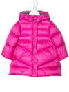 Moncler Babies' Hooded Puffer Jacket In Pink