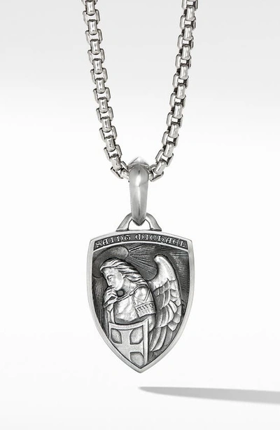 David Yurman Saint Michael Sterling Silver Amulet