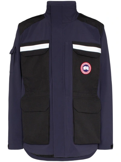 Canada Goose Photojournalist Slim-fit Two-tone Tri-durance Jacket In Blue