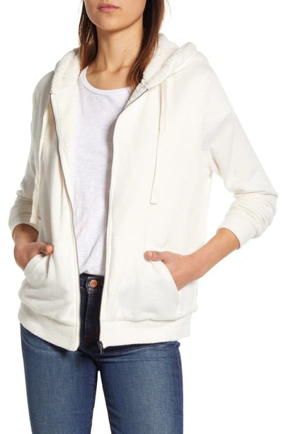 B Collection By Bobeau Hooded Jacket In Sugar Tonal