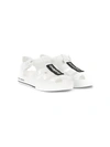 Dolce & Gabbana Kids' Logo Patch Jelly Shoes In White