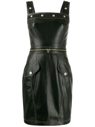 Versace Jeans Couture Women's Short Mini Dress Sleeveless In Black |  ModeSens