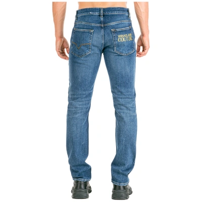 Versace Jeans Couture Space Plein Jeans In Blue