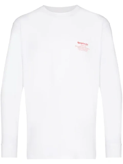 Reception Camille Paris Print Long Sleeve T-shirt In White