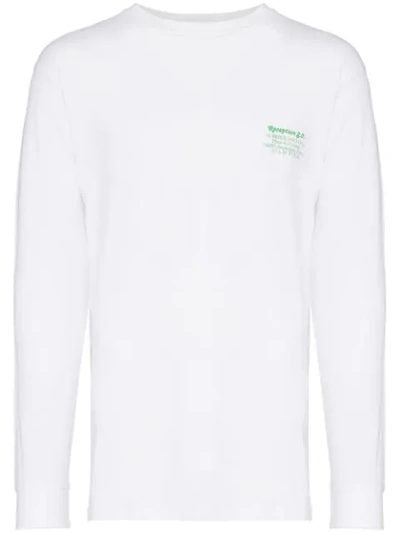 Reception Achtal Printed Long-sleeve T-shirt In White
