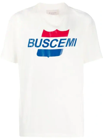 Buscemi Retro Logo Print T-shirt In White