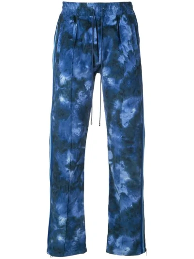 Just Don Camo Corduroy Track Pants In Blue