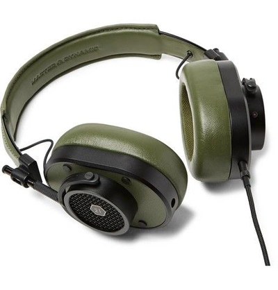 Master & Dynamic Leather Over-ear Headphones In Grey