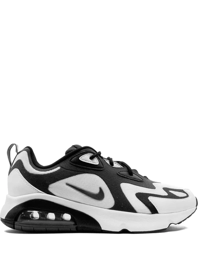 Nike Men's Air Max 200 Running Sneakers From Finish Line In White/black/anthracite