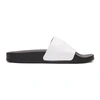 Balmain Calypso Logo Strap Slide Sandal In White