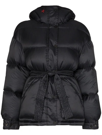Perfect Moment Feather Down Puffer Ski Jacket In Black