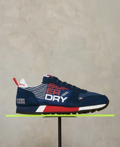 Superdry Street Sport Low Trainers In Navy