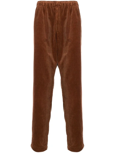 Undercover Straight Leg Corduroy Trousers In Brown