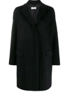 Alberto Biani Single-breasted Midi Coat In Schwarz