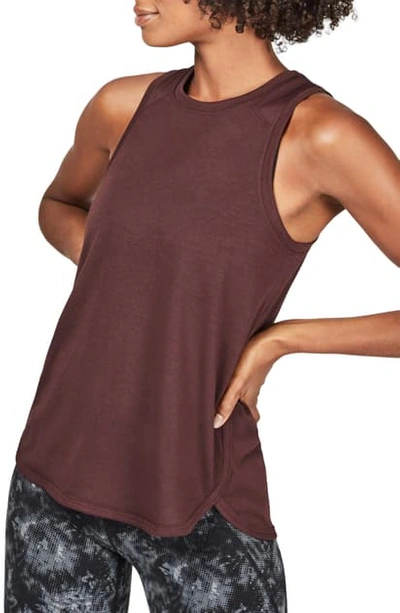 Sweaty Betty Pacesetter Run Tank In Black Cherry