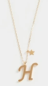 Shashi Letter Pendant With Star Charm In H