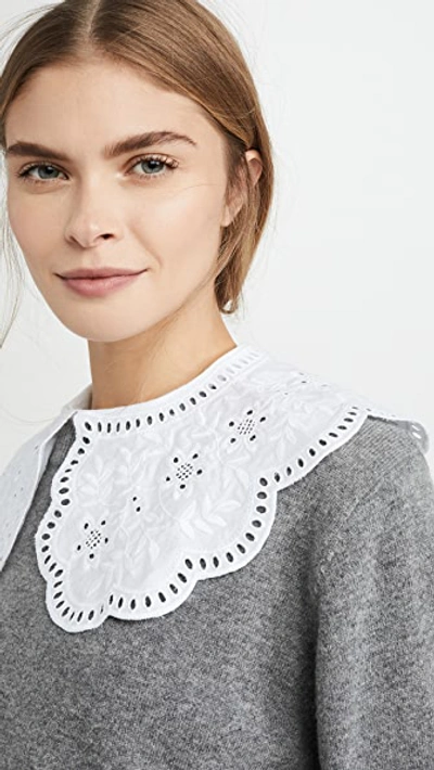 SEA ZIPPY LACE COLLAR SWEATER 