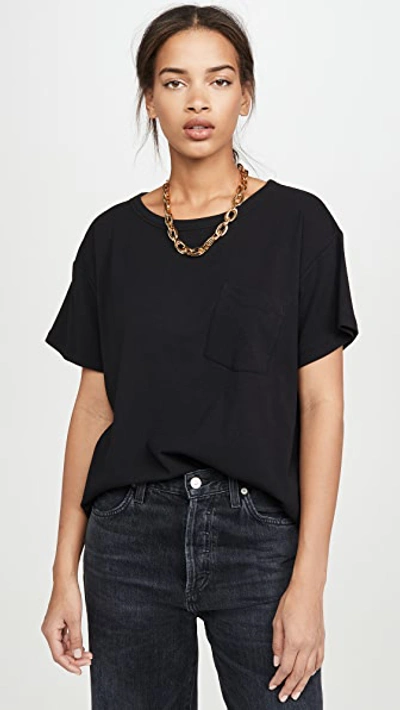 Alexander Wang T Vintage Cotton Short Sleeve Tee In Black