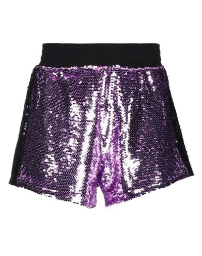 Chiara Ferragni Woman Shorts & Bermuda Shorts Purple Size M Polyester, Polyethylene