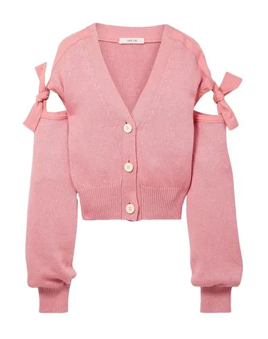 pastel pink cardigan