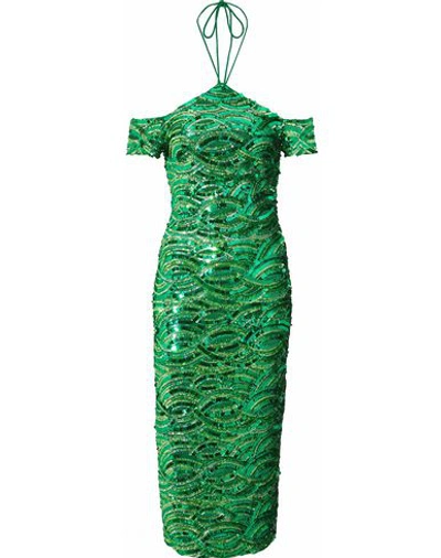 Alice And Olivia 3/4 Length Dresses In Green