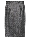 Alessandro Dell'acqua 3/4 Length Skirts In Black