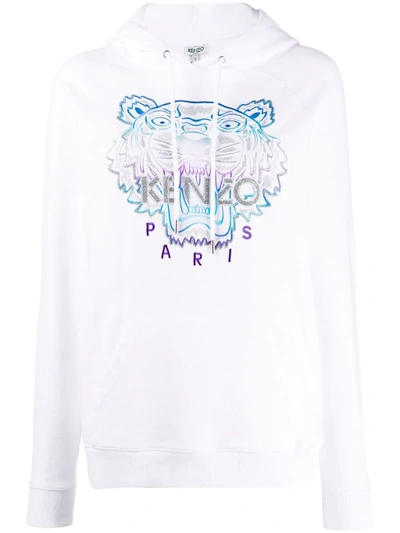 Kenzo Holiday Capsule Tiger Hoodie In White