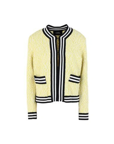 Karl Lagerfeld Cardigans In Yellow
