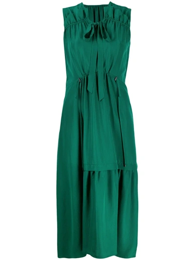 Christian Wijnants Dican Smock-panelled Shift Dress In Green
