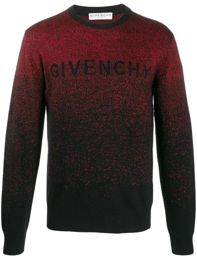 Givenchy Gradient-effect Knitted Jumper In Red