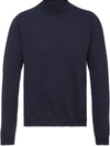 Prada Turtleneck Jumper In Blue