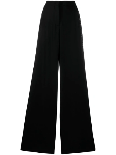 Emilio Pucci Sequin Embellished Wide-leg Trousers In Black