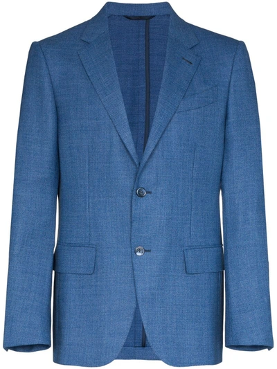 Ermenegildo Zegna Single-breasted Notched-lapel Blazer In Blue