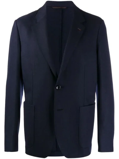 Ermenegildo Zegna Single-breasted Tailored Blazer In Blue