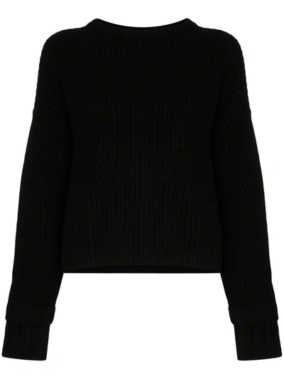 Le Kasha Corse Cashmere Chunky Knit Jumper In Black