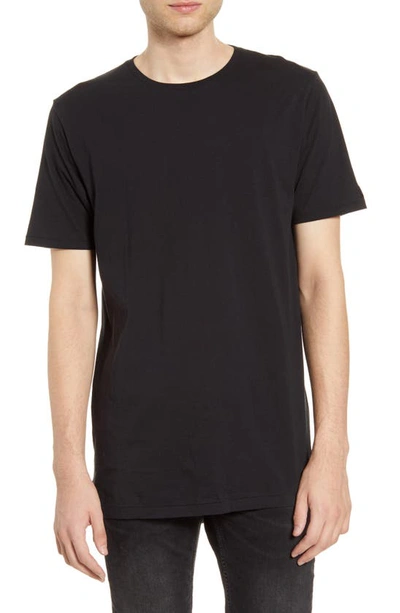Zanerobe Flintlock Longline Crewneck T-shirt In Black
