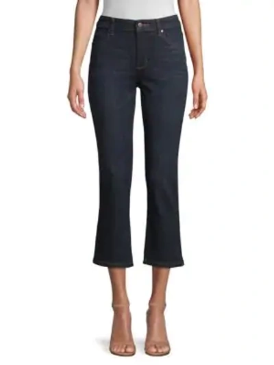 Eileen Fisher High-waist Crop Jeans In Utility Blue