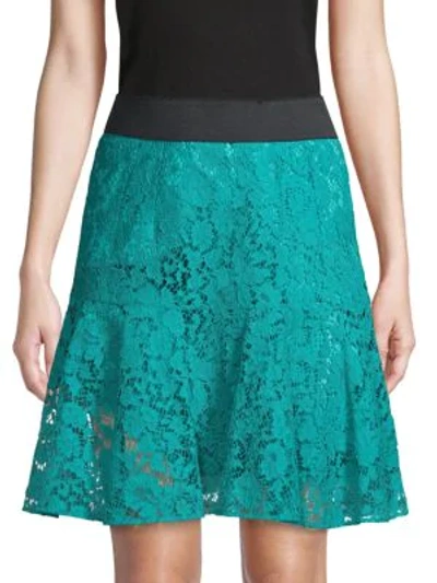 Dolce & Gabbana Lace Skirt In Blue