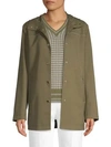 Piazza Sempione Slim Hooded Parka In Green