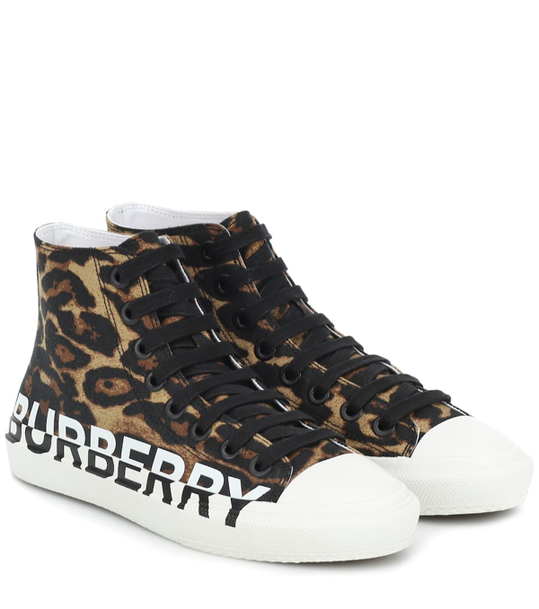 leopard high top sneakers