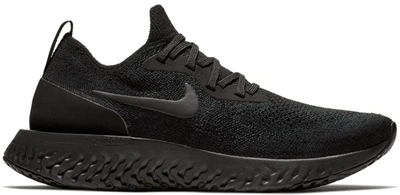 Pre-owned Nike Epic React Flyknit Triple Black (women's) In Black/black-black